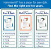 Picture of Hammermill Printer Paper, Premium Inkjet & Laser Paper 24 Lb, 8.5 x 11 - 1 Ream (500 Sheets) - 97 Bright, Made in the USA, 166140R