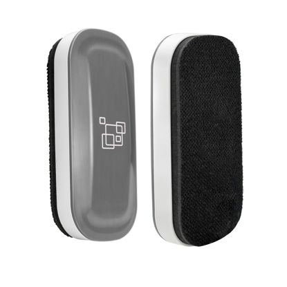 Picture of maxtek Magnetic Dry Erase Eraser, Glass Board Erasers, 2 Pack, Whiteboard Eraser for Dry Erase Board, Glass Board, Calendar Board, Office and School Supplies (Gray)