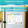 Picture of MaxGear Weekly Dry Erase Board for Fridge, Magnetic Calendar Whiteboard Planner for Refrigerator with Stain Resistant Technology, Include 7 Fine Point Markers and 1 Eraser, 16"x12"