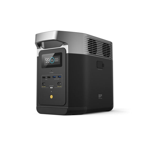 Picture of EF ECOFLOW Portable Power Station Delta 2, 1024Wh LiFePO4 (LFP) Battery, 1800W AC/100W USB-C Output, Solar Generator(Solar Panel Optional) for Home Backup Power, Camping & RVs