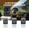 Picture of EF ECOFLOW Portable Power Station Delta 2, 1024Wh LiFePO4 (LFP) Battery, 1800W AC/100W USB-C Output, Solar Generator(Solar Panel Optional) for Home Backup Power, Camping & RVs