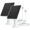 Picture of Solar Panel Charger Compatible with Arlo Pro 5S/Pro 4/Pro 3/Pro 3 Floodlight/Ultra/Ultra 2 Camera, 6V 4.5W Solar Panels Charging IP65 Weatherproof w/ 9.8ft Charging Cable Adjustable Wall Mount, 2 Pack