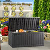 Picture of TARKARI 230 Gallon Lockable Resin Deck Box, Waterproof & UV-Resistant Outdoor Storage Box for Outdoor Cushion Storage and Outdoor Delivery Storage, Black