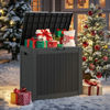 Picture of NUNU LAB 31 Gallon Outdoor Storage Box Waterproof,Indoor Outside Deck Boxes,Backyard Storage Bin For Package Delivery,Garden Tools,Patio Cushions,Pool Accessories,Storage Bench Lockable Lid
