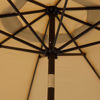 Picture of Blissun 9' Outdoor Patio Umbrella, Outdoor Table Umbrella, Yard Umbrella, Market Umbrella with 8 Sturdy Ribs, Push Button Tilt and Crank (Tan)