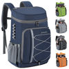 Picture of Maelstrom Cooler Backpack,35 Can Backpack Cooler Leakproof,Insulated Soft Cooler Bag,Beach Cooler Camping Cooler,Ice Chest Backpack,Travel Cooler for Grocery Shopping,Kayaking,Fishing,Hiking,Blue