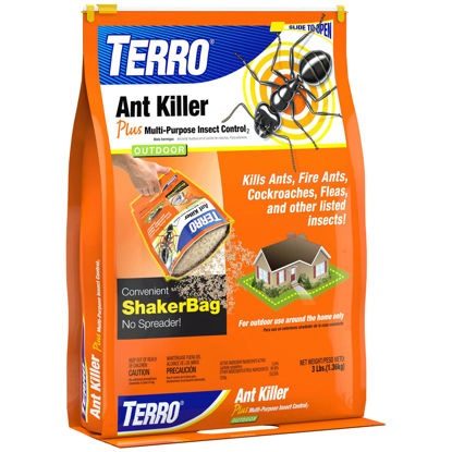 Picture of TERRO T901-6 Ant Killer Plus Multi-Purpose Insect Control for Outdoors - Kills Fire Ants, Fleas, Cockroaches, and Other Crawling Insects - 3lb