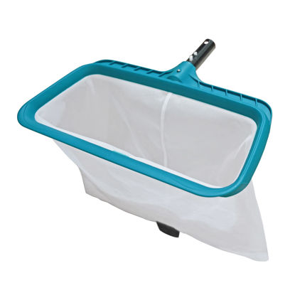 Picture of POOLWHALE Professional Pool Skimmer Net, Heavy Duty Swimming Leaf Rake Cleaning Tool with Deep Fine Nylon Mesh Net Bag - Fast Cleaning,Easy Scoop Edge,Debris Pickup Removal