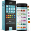 Picture of Hot Tub and Pool Test Strips - 6in1 Quick & Accurate Hot Tub, Spa, Pool Test Strips - 100 Water Test Strips, Water Test Kit with E-Book - Test Chlorine, Bromine, pH, Hardness, Alkalinity - JNW Direct