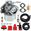 Picture of Carbhub 640052 Carburetor for Tecumseh HMSK80 HMSK90 HMSK100 LH318SA LH358SA Snow Blower Thrower 8HP 9HP 10HP Engine Tecumseh 640054 640349 Carburetor with Primer Bulb - 640052 Carburetor
