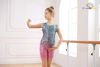 Picture of Funnycokid Gymnastics Leotards for Girls Dance Outfits Unitard Sparkly Clothes with Shorts, diamond 02, 5-6 Years