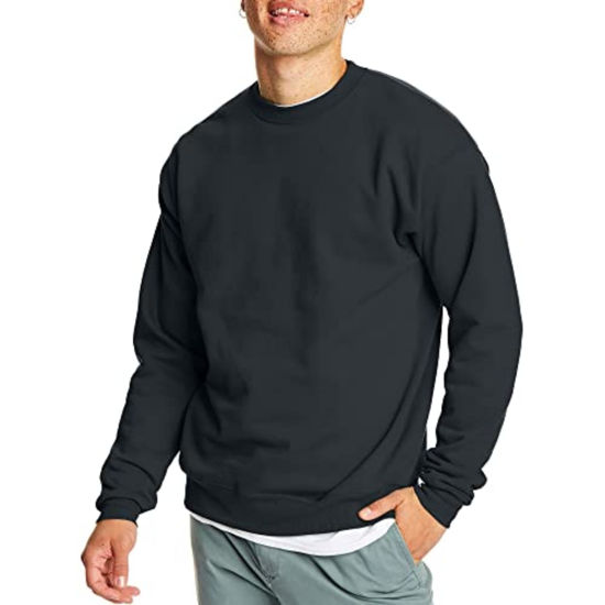 Picture of Hanes Men's EcoSmart Sweatshirt, Black, XL
