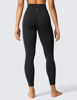 Picture of CRZ YOGA Womens Butterlift High Waisted Workout Leggings 25" - Pilates Gym Athletic Yoga Pants Buttery Soft Black Medium