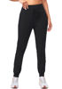 Picture of G Gradual Women's Fleece Lined Joggers High Waisted Water Resistant Thermal Winter Sweatpants Running Hiking Pockets(Black, M)
