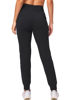 Picture of G Gradual Women's Fleece Lined Joggers High Waisted Water Resistant Thermal Winter Sweatpants Running Hiking Pockets(Black, M)