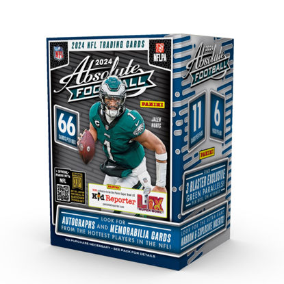 Picture of 2024 Panini Absolute Football NFL Trading Cards Blaster Box
