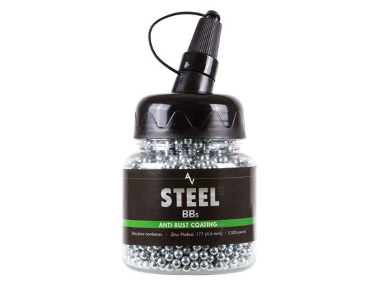 Picture of Air Venturi Steel BBS, 177 Cal, 5.1 Grains, Zinc-Plated, 2,500ct,Chrome