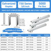 Picture of meite T50 Staples, 3/8 Inch Heavy Duty Staples for Staple Gun, 20 Gauge 3/8 Inch Crown Galvanized Upholstery Staples Staple Gun Staples (5,000 Counts)