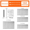 Picture of SITLDY Straight Finish Nails, 16 Gauge, 1200-Pack (1-1/2", 1-3/4", 2", 2-1/2", 300 Per Size), Galvanized, Assorted Size Project Pack