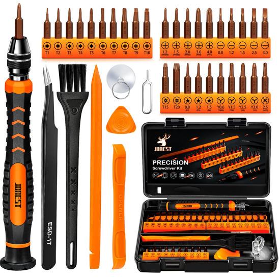 Picture of JOREST 38Pcs Small Precision Screwdriver Set, Tool Gifts for Men, Christmas Gifts for him with Torx T5, T6, Repair Tool Kit for Macbook, Computer, Laptop, iPhone, PS4 PS5, Xbox, Switch, glasses, Watch