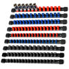 Picture of Reniteco Socket Organizer Drive ABS Tools-Socket Holder, Premium Quality 9 Pieces Holders Kit 1/4-Inch x 48 Clips, 3/8-Inch x 45 Clips, 1/2-Inch x 36 Clips