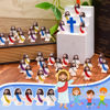 Picture of Bememo 25 Pcs Little Jesus Figures Original Design Jesus Love You Mini Rubber Jesus Toys to Hide and Seek Religious Party Favors Sunday School Baptism Gifts Stuffers(Lively Colors)