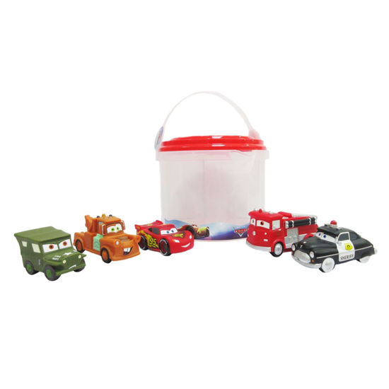 Picture of Disney Store Official Bath Set (Pixar Cars) - Kids Bath Accessories with Beloved Disney Characters - Colorful and Fun Bath Time Essentials for Kids - Suitable for All Ages