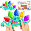 Picture of Dinosaur Color Sorting Sensory Toy Valentines Day Gift for Toddler Activities Toy Easter Basket Stuffers Fine Motor Quiet Travel Essential Toy Montessori Autism Fidgets for Kid 3 4 5 Year Old Boy