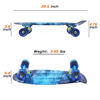 Picture of Skateboards Complete Mini Cruiser Retro Skateboard for Kids Boys Youths Beginners 22 Inch(The Starry Sky)