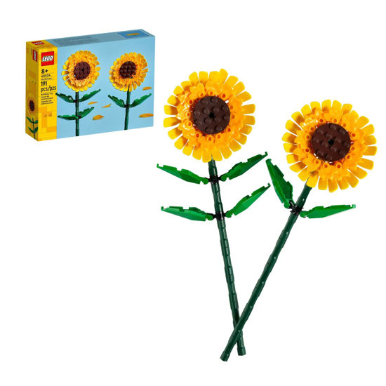 Picture of LEGO Sunflowers - Building Toy for Kids, Girls and Boys Ages 8+ - Artificial Sunflowers for Home Decor and Display - Gift for Valentines Day for Her and Him - 40524