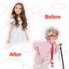 Picture of FAYBOX 9 pcs Old Lady Costume for Kids,100 Days of School Costume Old Lady Wig for Girls, Granny Grandma Dress Up