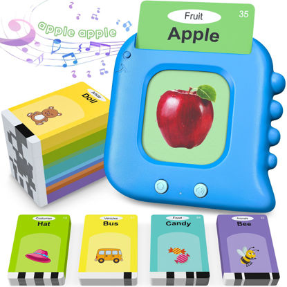 Picture of Talking Flash Cards,Kids Toddler Flash Cards with 240 Sight Words,Montessori Toys,Autism Sensory Toys,Speech Therapy Toys,Learning Educational Toys Gifts for Age 1 2 3 4 5 Years Old Boys and Girls