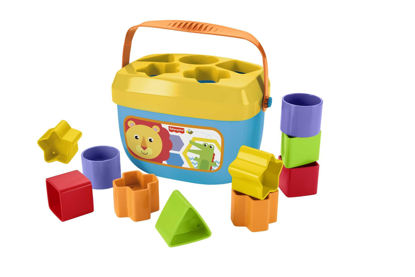 Picture of Fisher-Price Stacking Toy Baby's First Blocks Set of 10 Shapes for Sorting Play for Infants Ages 6+ Months