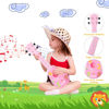 Picture of YOLOPARK 17" Kids Toy Guitar for Girls Boys, Mini Toddler Ukulele Guitar with 4 Strings Keep Tones Can Play for 3, 4, 5, 6, 7 Year Old Kids Musical Instruments Educational Toys for Beginner (Pink)