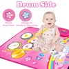Picture of Toys for 1 Year Old Girl Gifts: Baby Musical Mat Toddler Toys Age 1-2 - 3 in 1 Piano Drum Animal Touch Unicorn Toys - Infant Music Toy 12-18 Months Babies Birthday Gifts for 1 2 3 Year Old Boys Girls