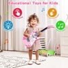 Picture of M SANMERSEN Kids Guitar for Girls Music Toys Guitar for Kids Toddler Electric Guitar with Strap Kids Pink Guitar Musical Instrument Toys for 3 4 5 Year Old Girls Gifts
