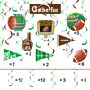 Picture of 30 Pieces Football Party Decorations Football Hanging Swirl for Football Birthday Party Football Game Day Tailgate Party Supplies