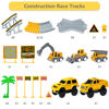 Picture of Kids Toys 253 PCS Construction Race Tracks Toy for 3 4 5 6 7 8 Year Old Boys Girls, 5 PCS Construction Truck Car and Flexible Track Play Set Create A Engineering Road Games Toddler Toys Birthday Gifts