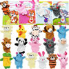 Picture of Valentines Day Cards for Kids, 16 Packs Animal Finger Puppet with Valentines Day Card, Plush Finger Puppet Valentines Sets for Kids Classroom Exchange Prizes, Valentine’s Greeting Cards