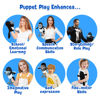 Picture of Steve and Maggie Plush Toy, Soft Magpie Plush Toy, Bird Hand Puppet, Bird Puppet, Educational Bird Toys, Sensory Toys, Animal Puppet for Kids (Small)