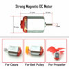 Picture of EUDAX 6 Set DC Motors Kit, Mini Electric Hobby Motor 3V -12V 25000 RPM Strong Magnetic with Shaft Propeller, 2 x AA Battery Holder,9V Battery Clip Connector,Plastic Wheels for DIY Science Projects
