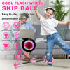 Picture of Hewog Skip Ball, Portable Foldable Colorful Flash Wheel Swing Ball, Kids Toys for Girls & Boys for Skip It, Sports Fitness Toys for Kids & Adults. Gifts for Mom Women & Girls Toys Age 5-10 Years