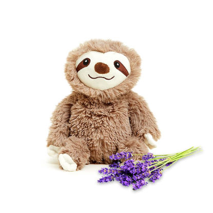 Picture of Warmies Junior Microwavable & Weighted Stuffed Animals, Sloth - Heated Stuffed Animal Plushie for Warmth & Comfort - Cute Soft Plush Toys for Adults & Children (Boys, Girls, Babies & Toddlers)