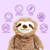 Picture of Warmies Junior Microwavable & Weighted Stuffed Animals, Sloth - Heated Stuffed Animal Plushie for Warmth & Comfort - Cute Soft Plush Toys for Adults & Children (Boys, Girls, Babies & Toddlers)