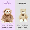 Picture of Warmies Junior Microwavable & Weighted Stuffed Animals, Sloth - Heated Stuffed Animal Plushie for Warmth & Comfort - Cute Soft Plush Toys for Adults & Children (Boys, Girls, Babies & Toddlers)