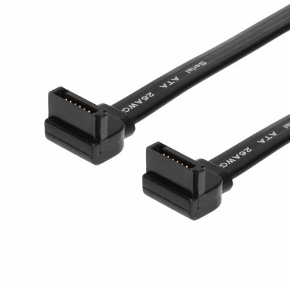 Picture of SataGear 17in SATA Device Cable Right to Right Angle