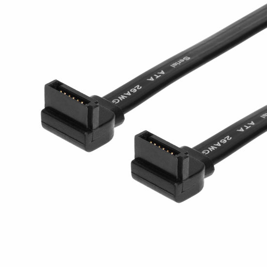 Picture of SataGear 17in SATA Device Cable Right to Right Angle