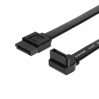 Picture of SATAGear 20 inch SATA III Device Cable Straight to Right Angle (SS-05MSR)