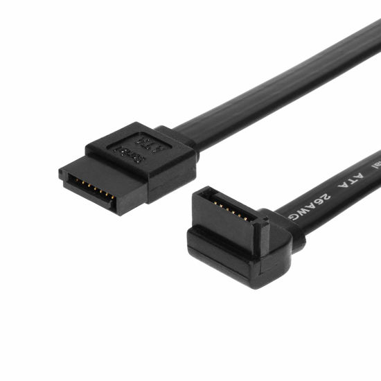 Picture of SATAGear 20 inch SATA III Device Cable Straight to Right Angle (SS-05MSR)