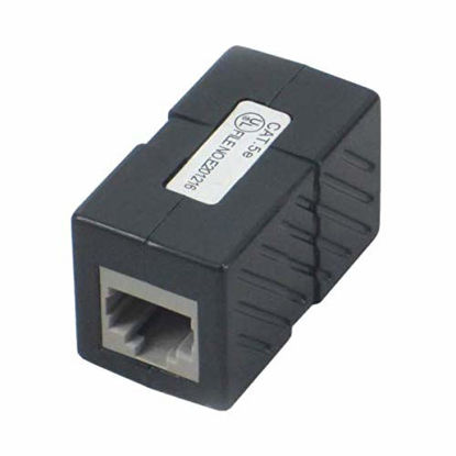 Picture of IEC Ethernet Crossover Coupler Adapter - POE (Power Over Ethernet Compatible) (Black)